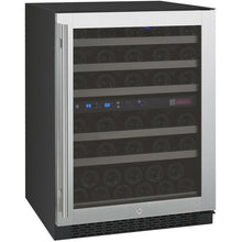 Load image into Gallery viewer, 24&quot; Wide FlexCount II Tru-Vino 56 Bottle Dual Zone Stainless Steel Left/Right Hinge Wine Cooler