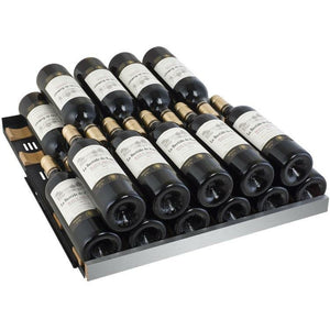 Allavino 24" Wide FlexCount II Tru-Vino 121 Bottle Dual Zone Stainless Steel Left/Right Hinge Wine Cooler