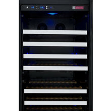 Load image into Gallery viewer, Allavino 24&quot; Wide FlexCount II Tru-Vino 128 Bottle Single Zone Stainless Steel Left/Right Hinge Wine Cooler