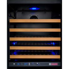 Load image into Gallery viewer, Allavino 24&quot; Wide FlexCount II Tru-Vino 172 Bottle Dual Zone Black Left/Right Hinge Wine Cooler