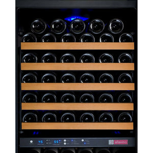 Allavino 24" Wide FlexCount II Tru-Vino 172 Bottle Dual Zone Black Left/Right Hinge Wine Cooler