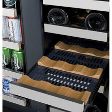 Load image into Gallery viewer, Allavino 24&quot; Wide FlexCount II Tru-Vino 18 Bottle/66 Cans Dual Zone Stainless Steel Hybrid Cooler