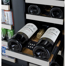 Load image into Gallery viewer, Allavino 24&quot; Wide FlexCount II Tru-Vino 18 Bottle/66 Cans Dual Zone Stainless Steel Hybrid Cooler