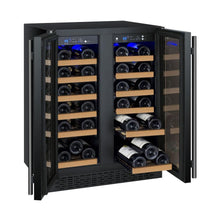 Load image into Gallery viewer, Allavino 24&quot; Wide FlexCount II Tru-Vino 36 Bottle Dual Zone Black Wine Cooler