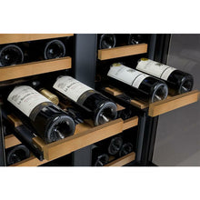 Load image into Gallery viewer, Allavino 24&quot; Wide FlexCount II Tru-Vino 36 Bottle Dual Zone Black Wine Cooler