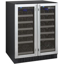 Load image into Gallery viewer, Allavino 24&quot; Wide  FlexCount II Tru-Vino 36 Bottle Dual Zone Stainless Steel Wine Cooler