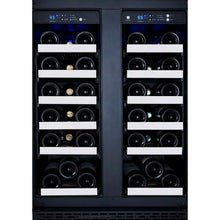 Load image into Gallery viewer, Allavino 24&quot; Wide  FlexCount II Tru-Vino 36 Bottle Dual Zone Stainless Steel Wine Cooler