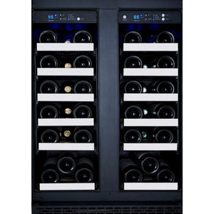 Allavino 24" Wide  FlexCount II Tru-Vino 36 Bottle Dual Zone Stainless Steel Wine Cooler