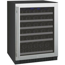 Load image into Gallery viewer, Allavino 24&quot; Wide FlexCount II Tru-Vino Series 56 Bottle Single Zone Stainless Steel Left/Right Hinge Wine Cooler