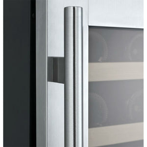 Allavino 24" Wide FlexCount II Tru-Vino Series 56 Bottle Single Zone Stainless Steel Left/Right Hinge Wine Cooler