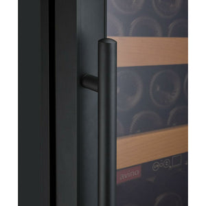 Allavino 24" Wide Vite II Tru-Vino 99 Bottle Dual Zone Black Right Hinge Wine Cooler