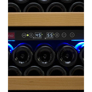 Allavino 24" Wide Vite II Tru-Vino 99 Bottle Dual Zone Black Right Hinge Wine Cooler