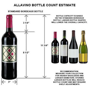 Allavino 24" Wide Vite II Tru-Vino 99 Bottle Dual Zone Black Right Hinge Wine Cooler