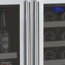 Load image into Gallery viewer, Allavino 30&quot; Wide FlexCount II Tru-Vino 30 Bottle/88 Can Dual Zone Stainless Steel Side-by-Side Wine Refrigerator/Beverage Center