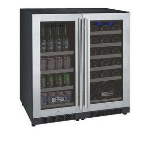 Allavino 30" Wide FlexCount II Tru-Vino Dual Zone Stainless Steel Built-In Wine Cooler