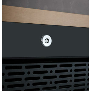 Allavino  47" Wide FlexCount II Tru-Vino 112 Bottle Four Zone Black Side-by-Side Wine Cooler