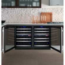 Load image into Gallery viewer, Allavino 47&quot; Wide FlexCount II Tru-Vino 112 Bottle Four Zone Stainless Steel Side-by-Side Wine Cooler