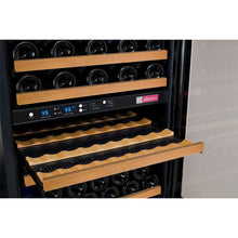 Load image into Gallery viewer, Allavino 47&quot; Wide FlexCount II Tru-Vino 112 Bottle Three Zone Black Side-by-Side Wine Cooler