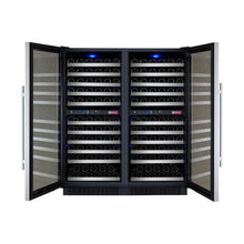 Load image into Gallery viewer, Allavino 47&quot; Wide FlexCount II Tru-Vino 242 Bottle Four Zone Stainless Steel Side-by-Side Wine Cooler