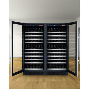 Allavino 47" Wide FlexCount II Tru-Vino 256 Bottle Dual Zone Stainless Steel Side-by-Side Wine Cooler