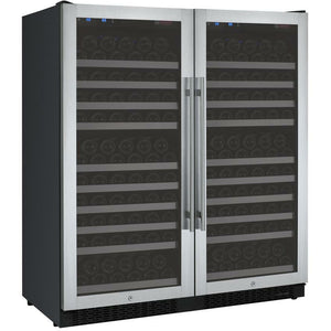 Allavino 47" Wide FlexCount II Tru-Vino 256 Bottle Dual Zone Stainless Steel Side-by-Side Wine Cooler