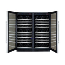 Load image into Gallery viewer, Allavino 47&quot; Wide FlexCount II Tru-Vino 256 Bottle Dual Zone Stainless Steel Side-by-Side Wine Cooler