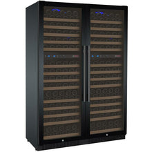 Load image into Gallery viewer, Allavino 47&quot; Wide FlexCount II Tru-Vino 344 Bottle Four Zone Black Side-by-Side Wine Cooler