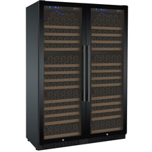 Load image into Gallery viewer, Allavino 47&quot; Wide FlexCount II Tru-Vino 354 Bottle Dual Zone Black Side-by-Side Wine Cooler