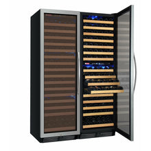 Load image into Gallery viewer, Allavino 48&quot; Wide FlexCount Classic II Tru-Vino 346 Bottle Three Zone Stainless Steel Side-by-Side Wine Cooler