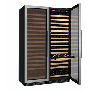 Allavino 48" Wide FlexCount Classic II Tru-Vino 348 Bottle Dual Zone Stainless Steel Side-by-Side Wine Cooler