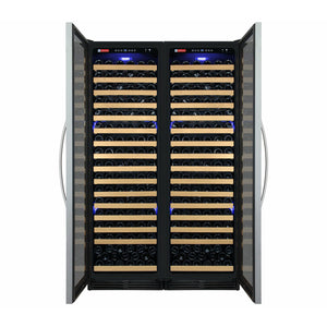 Allavino 48" Wide FlexCount Classic II Tru-Vino 348 Bottle Dual Zone Stainless Steel Side-by-Side Wine Cooler