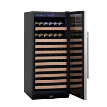 Load image into Gallery viewer, KingsBottle 100 Bottle Single Zone Left/Right Hinge Wine Cooler