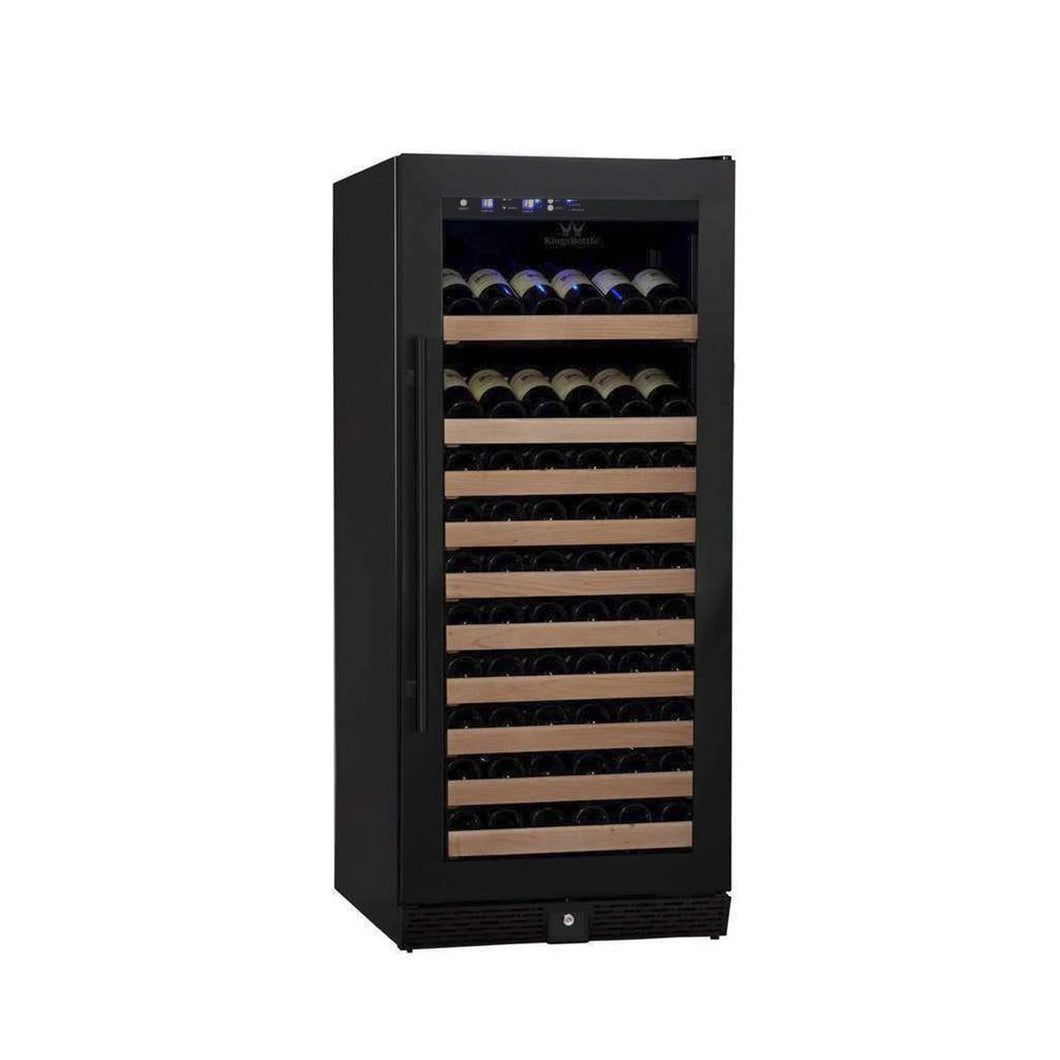 KingsBottle 100 Bottle Single Zone Left/Right Hinge Wine Cooler