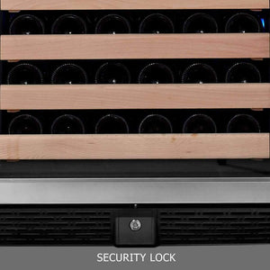 KingsBottle 100 Bottle Single Zone Left/Right Hinge Wine Cooler