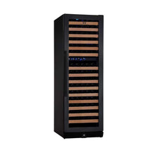 Load image into Gallery viewer, KingsBottle 164 Bottle Dual Zone Left/Right Hinge Wine Cooler With Glass Door