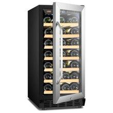 Load image into Gallery viewer, Lanbo 15&quot; Stainless Steel 33 Bottle Single Zone Wine Cooler