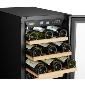 Lanbo 15" Stainless Steel 33 Bottle Single Zone Wine Cooler