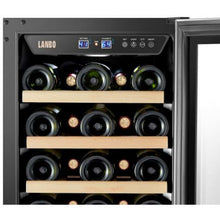 Load image into Gallery viewer, Lanbo 15&quot; Stainless Steel 33 Bottle Single Zone Wine Cooler