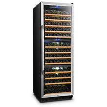 Load image into Gallery viewer, Lanbo 23.4&quot; Wide Stainless Steel 149 Bottle Triple Zone Wine Cooler