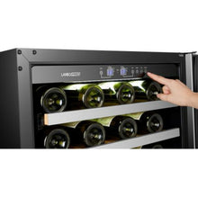 Load image into Gallery viewer, LanboPro 23.4&quot; Wide Stainless Steel 44 Bottle Dual Zone Wine Cooler