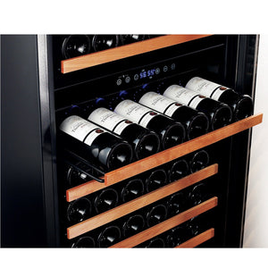 Smith & Hanks 166 Bottle Dual Zone Wine Cooler, Stainless Steel Door Trim