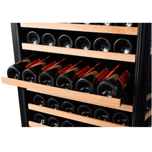 Load image into Gallery viewer, Smith &amp; Hanks 166 Bottle Dual Zone Wine Cooler, Stainless Steel Door Trim