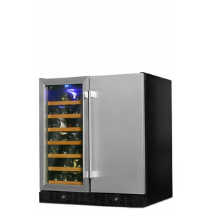 Smith & Hanks Hybrid Wine And Beverage Cooler, Stainless Steel Door Trim