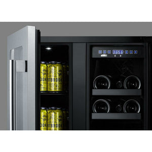 Summit 24" Built-In Wine/Beverage Hybrid Cooler