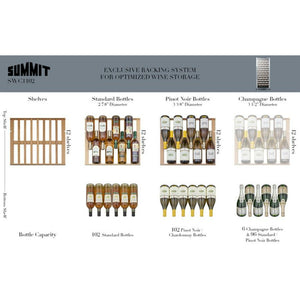 Summit 24" Wide 102 Bottle Single Zone Wine Cooler