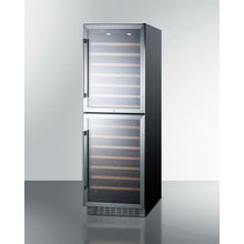 Load image into Gallery viewer, Summit 24&quot; Wide 118 Bottle Dual Zone Wine Cooler