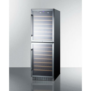 Summit 24" Wide 118 Bottle Dual Zone Wine Cooler