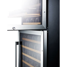 Load image into Gallery viewer, Summit 24&quot; Wide 118 Bottle Dual Zone Wine Cooler