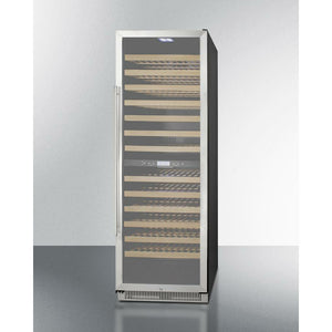 Summit 24" Wide 162 Bottle Dual Zone Wine Cooler