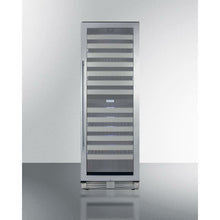 Load image into Gallery viewer, Summit 24&quot; Wide Dual-Zone Stainless Steel Wine Cooler
